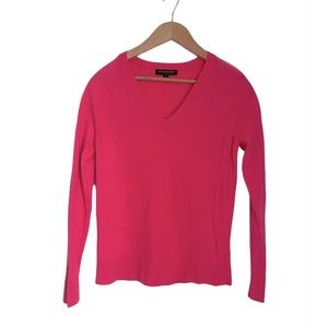 Banana Republic | Pink V-Neck Merino Sweater